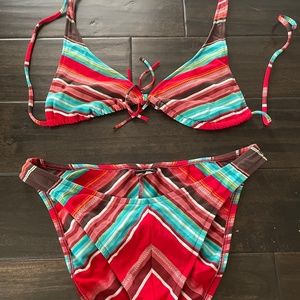 BEBE MULTICOLOR BIKINI SZ M